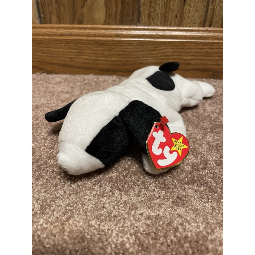 1993 Ty Beanie Baby Spot Dog Original Tag‎ PVC Pellets Tag Errors Retired